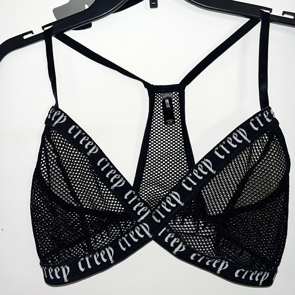 Creep Black Mesh Bralette - Picture 4 of 4
